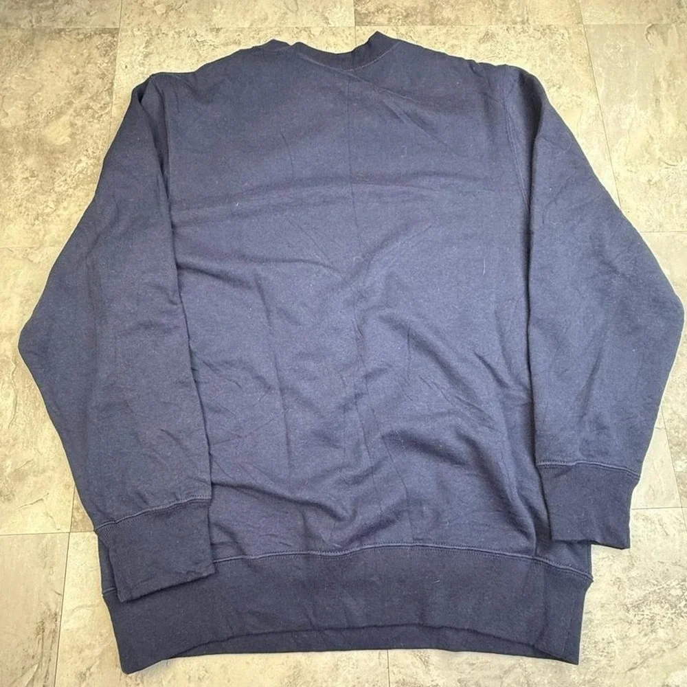 Funny 00s navy blue fishing crewneck medium - Picture 8 of 8